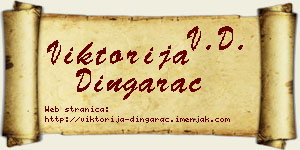 Viktorija Dingarac vizit kartica